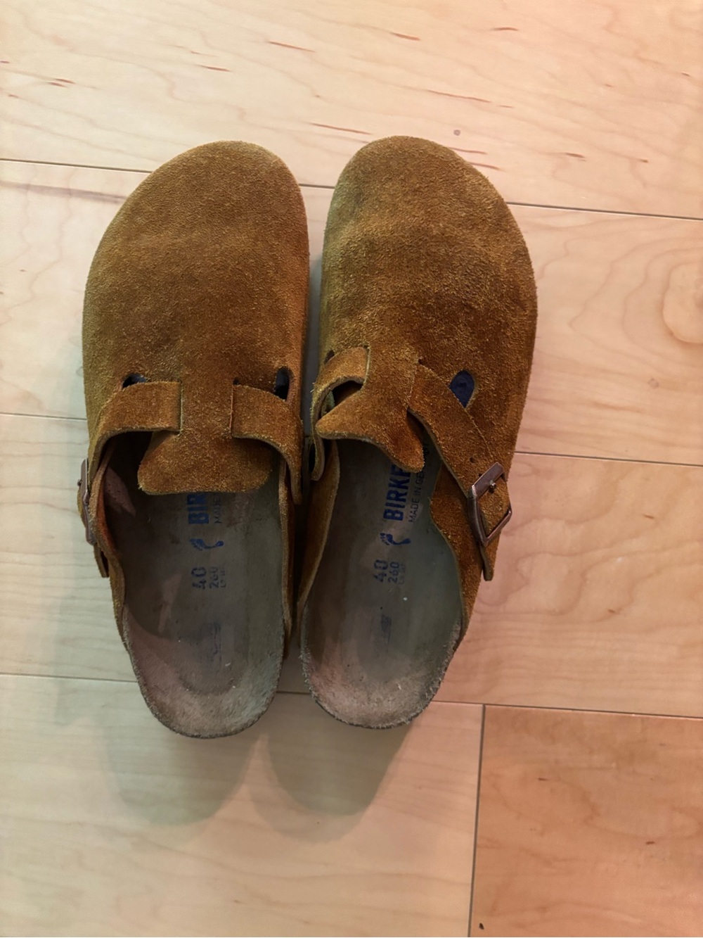 Women’s Fall Chestnut Mink brown Birkenstock Boston  clogs 40